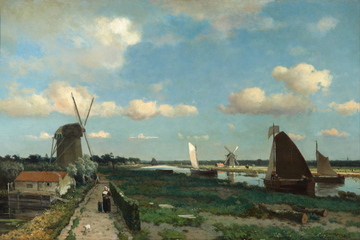 Trekvliet, 1870 da Hendrik Johannes Weissenbruch