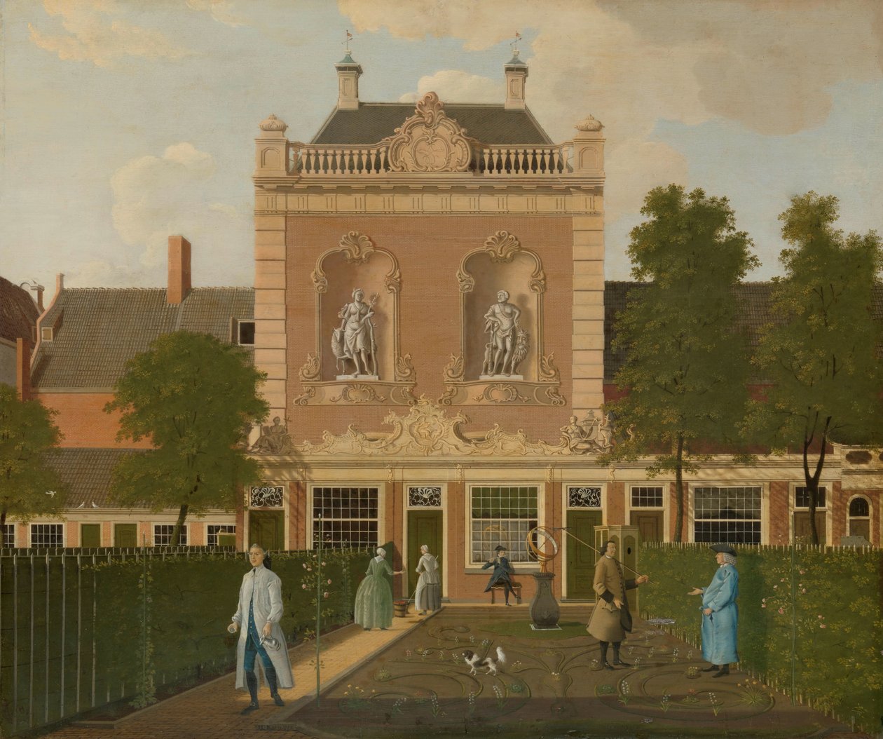 Il giardino e la rimessa delle carrozze di Keizersgracht 524 ad Amsterdam da Hendrik Keun