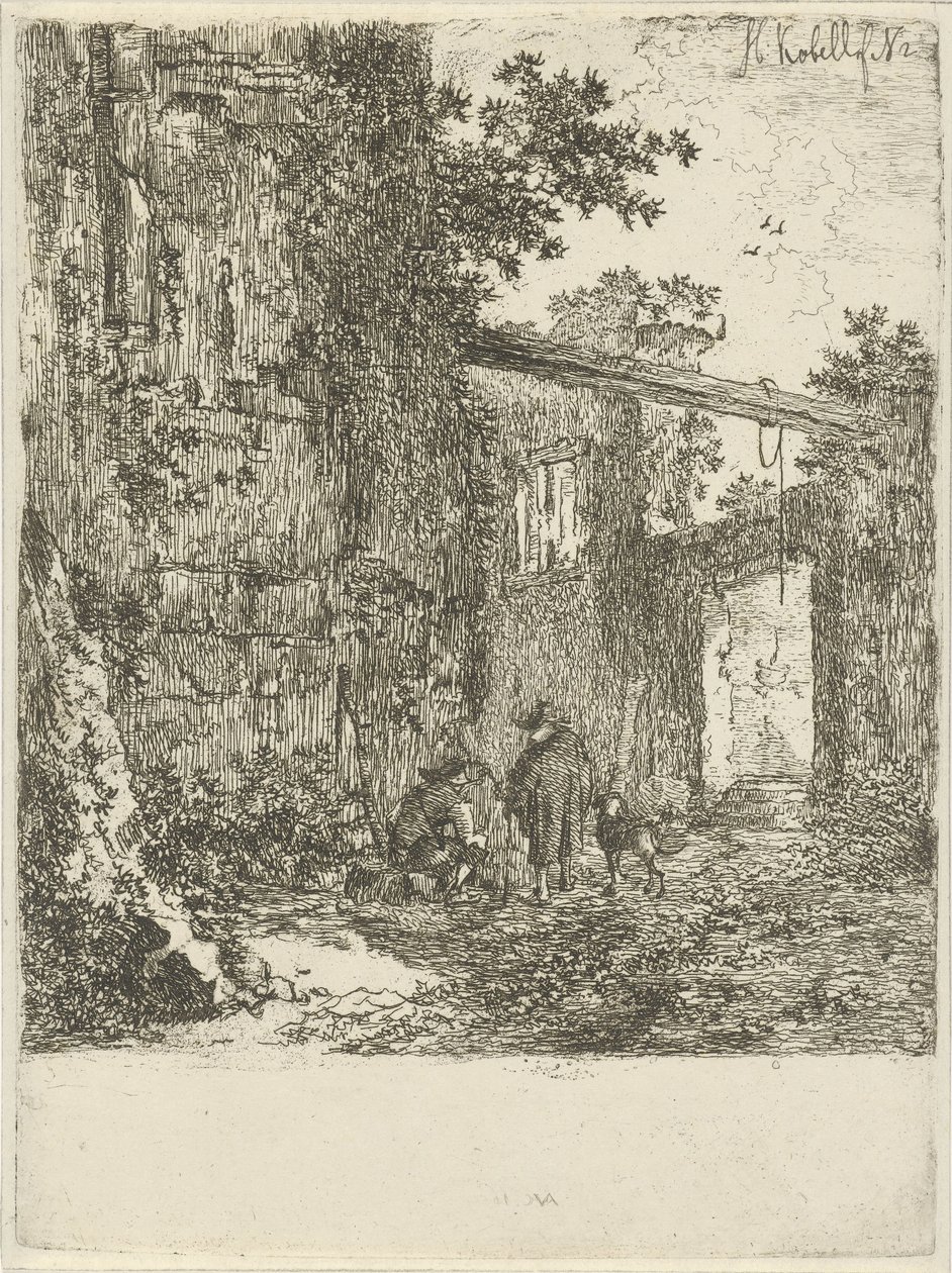 Rovina ricoperta di vegetazione da Hendrik Kobell