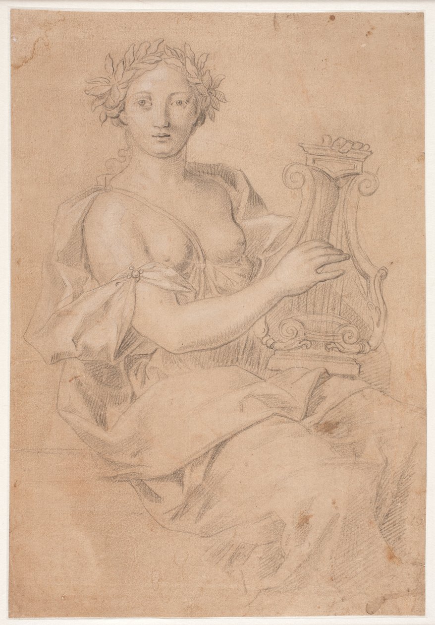 Musa che suona la lira (Erato?) da Hendrik Krock