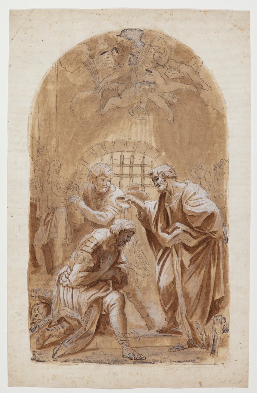 San Pietro battezza San Processo e San Martiano da Hendrik Krock
