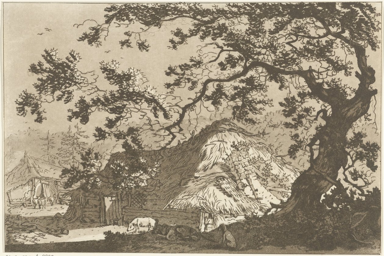 Paesaggio con due fattorie da Hendrik Meijer