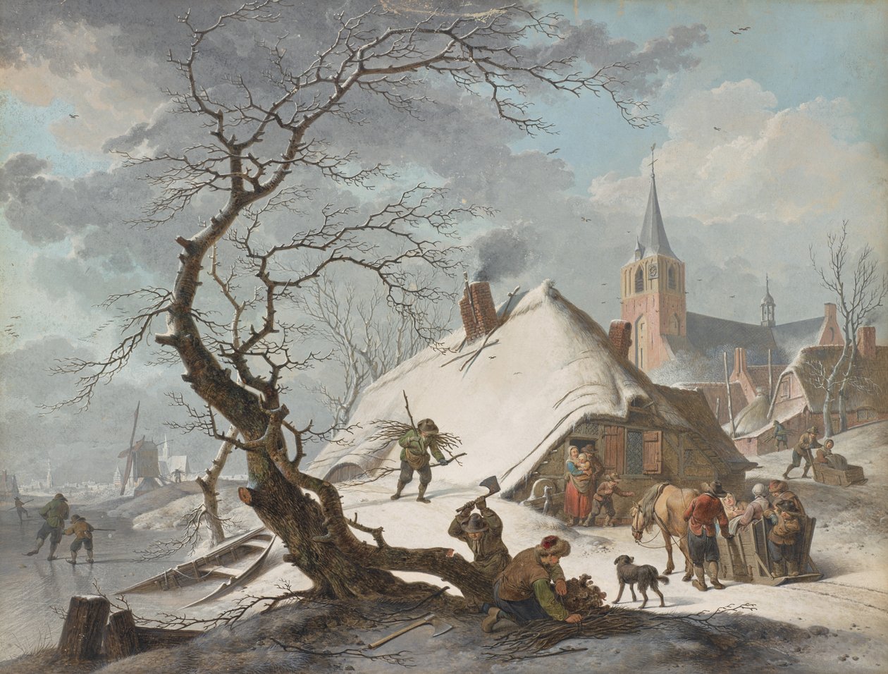 Una scena invernale da Hendrik Meyer