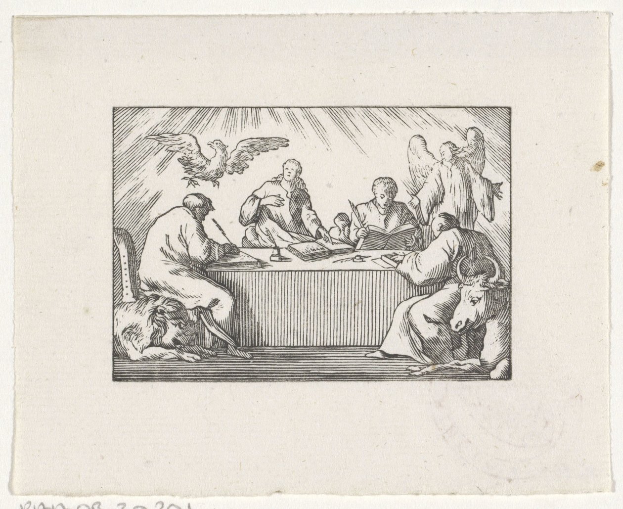 I quattro evangelisti scrivono il loro vangelo da Hendrik Numan