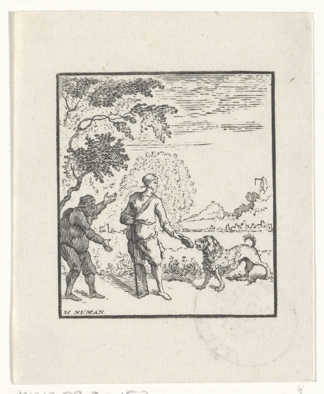 Rappresentazione di una storia dalle favole di Esopo da Hendrik Numan