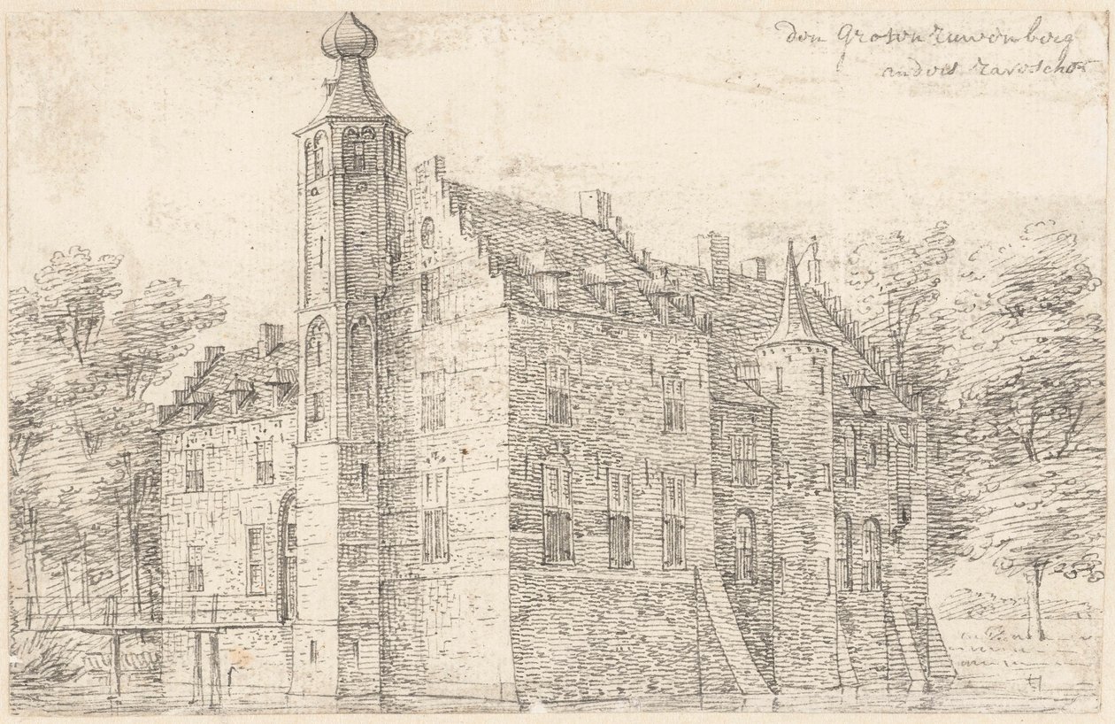 Il castello di Grote Ruwenberg a St. Michielsgestel da Hendrik Spilman