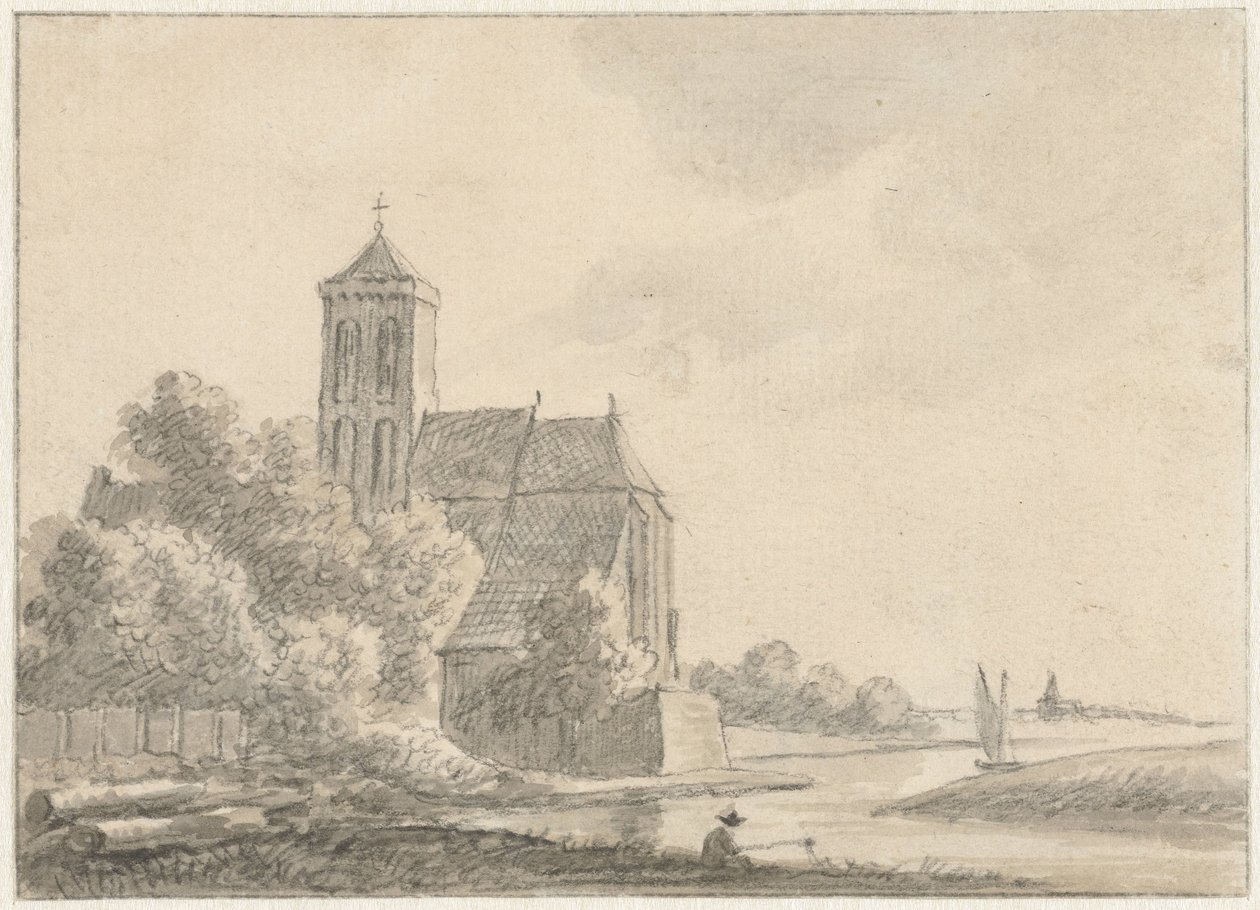 Veduta di Cuijk da Hendrik Tavenier (possibly)