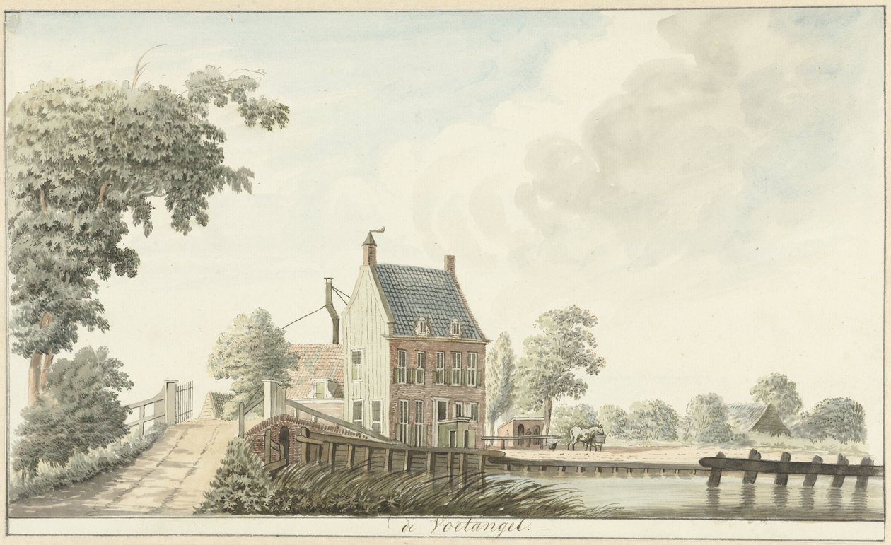 Locanda de Voetangel sul canale di Utrecht da Hendrik Tavenier