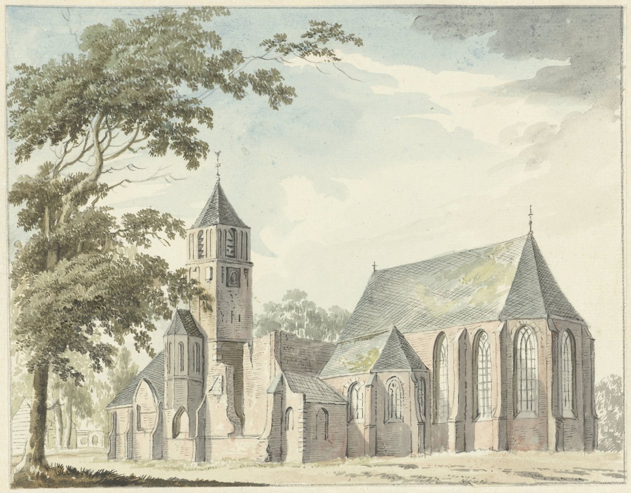 Chiesa a Warmond da Hendrik Tavenier