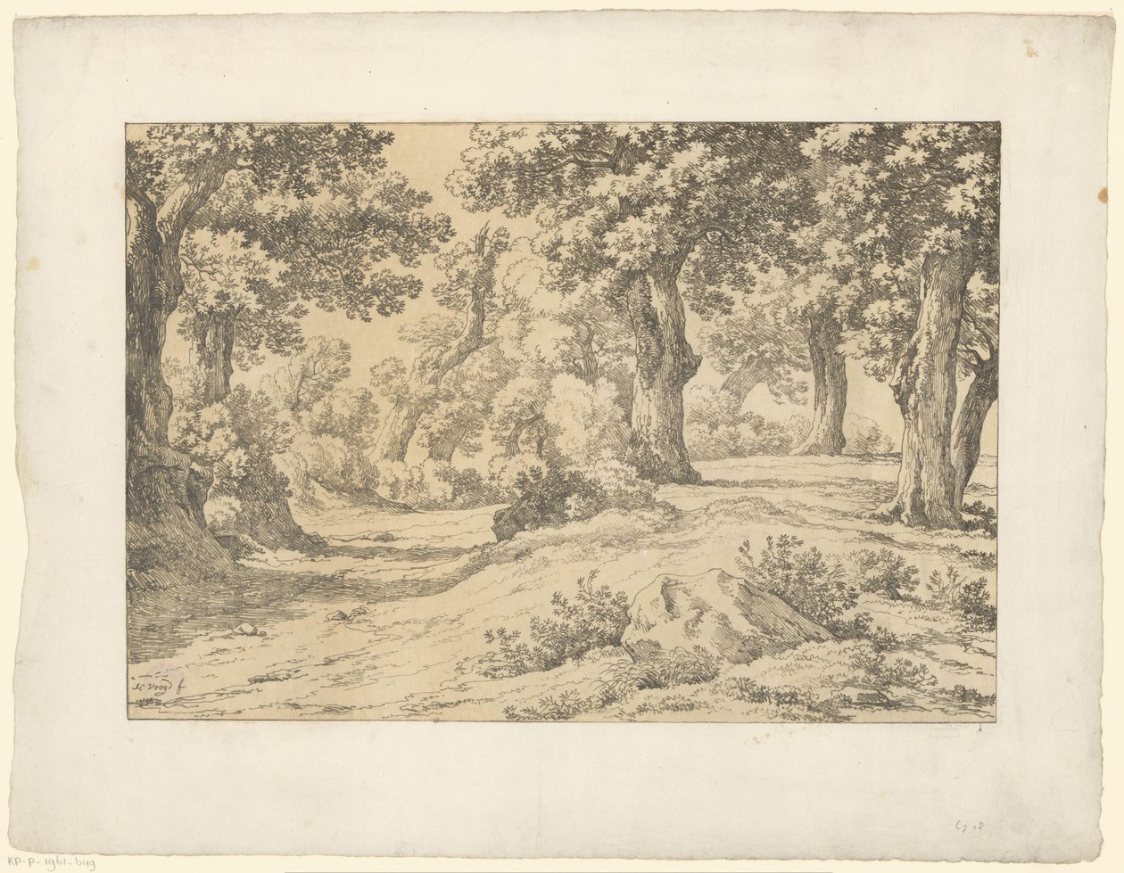 Paesaggio boschivo da Hendrik Voogd