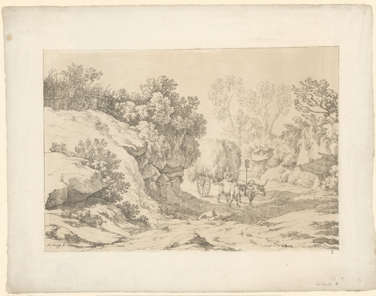 Carro di fieno in viaggio da Hendrik Voogd