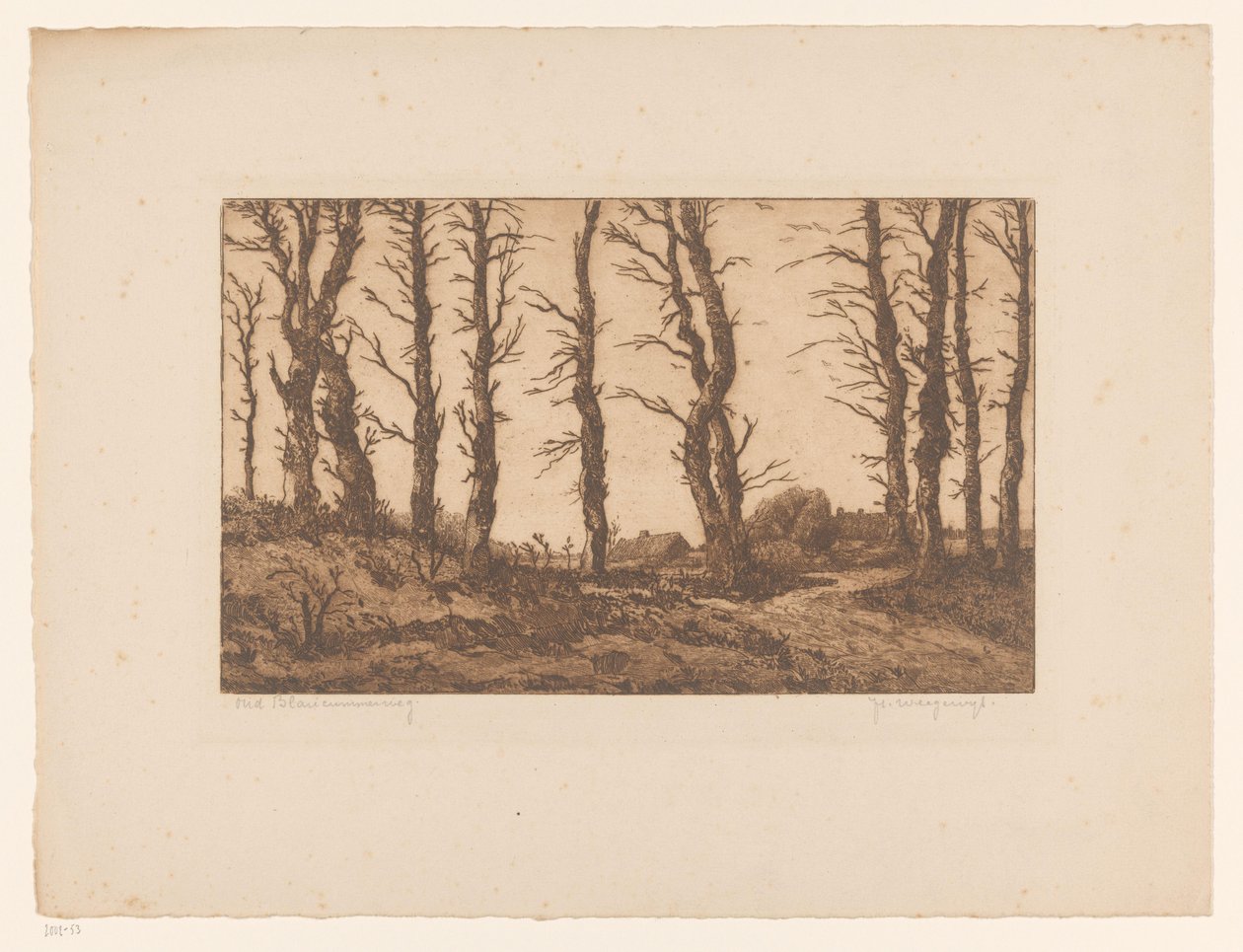 Oud Blaricummerweg da Hendrik Weegewijs (signed by artist)