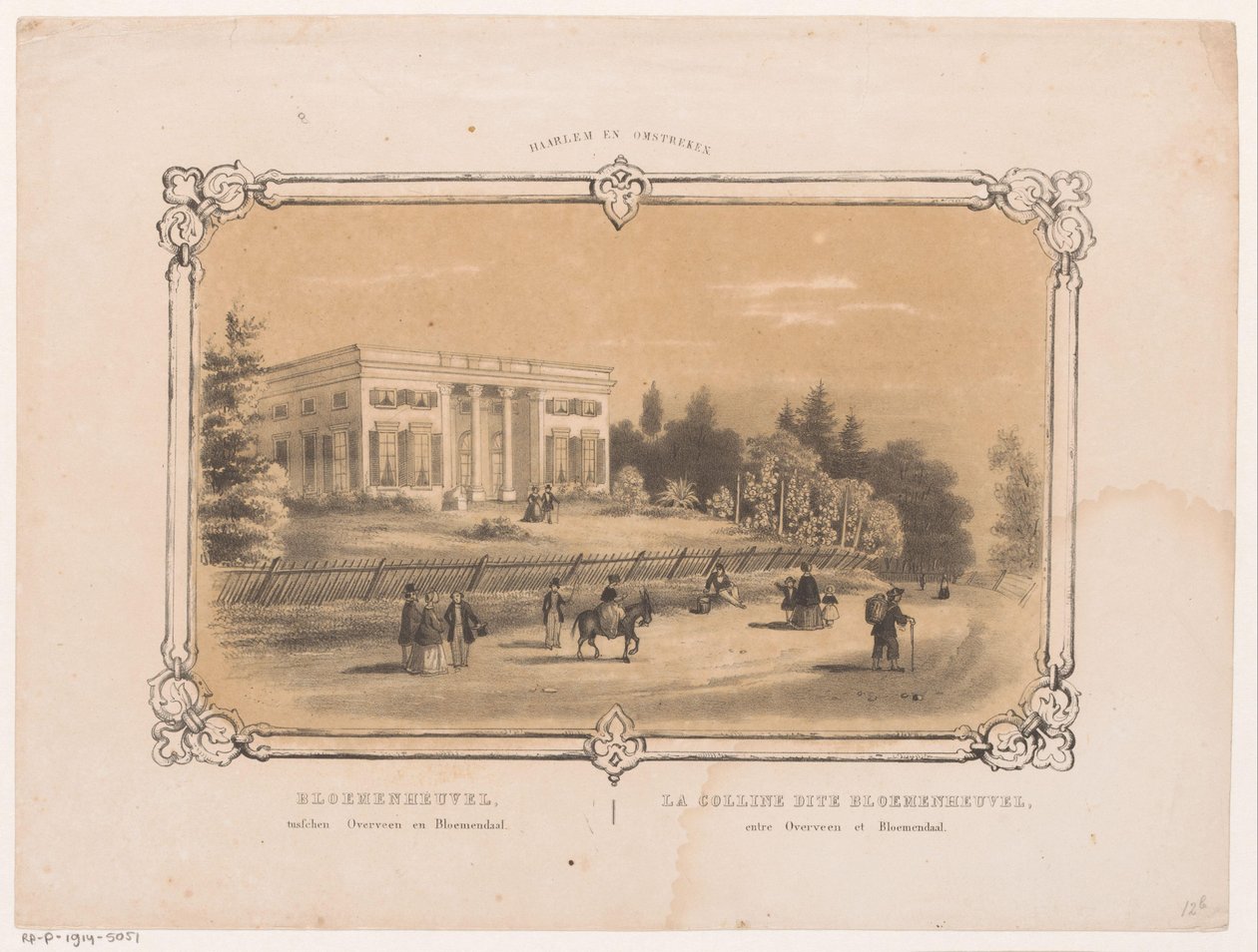 Veduta della tenuta Bloemenheuvel da Hendrik Wilhelmus Last