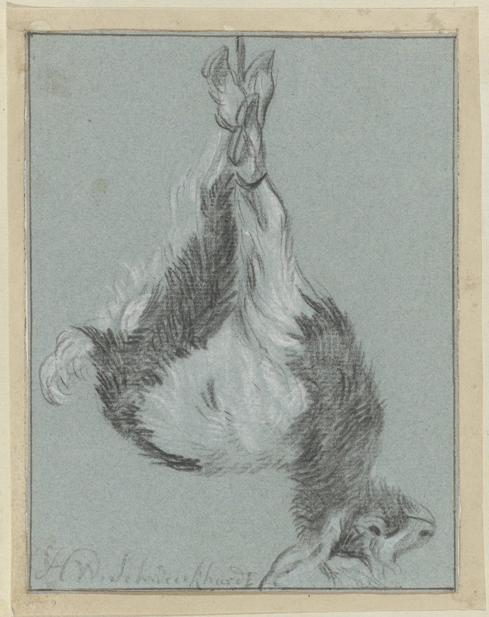 Capra morente da Hendrik Willem Schweickhardt (signed by artist)