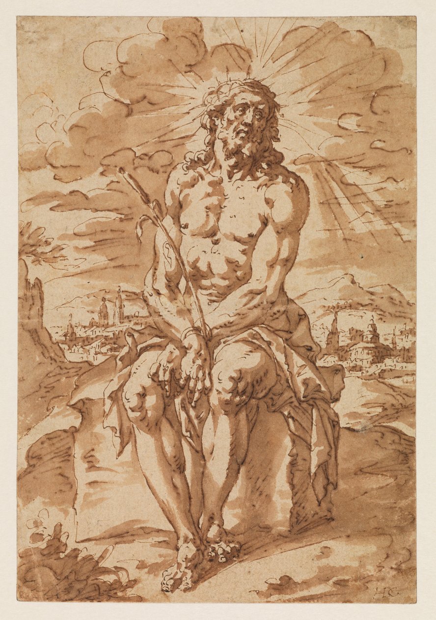 Uomo dei dolori - Ecce Homo, 1585-1630 da Hendrick de Clerck