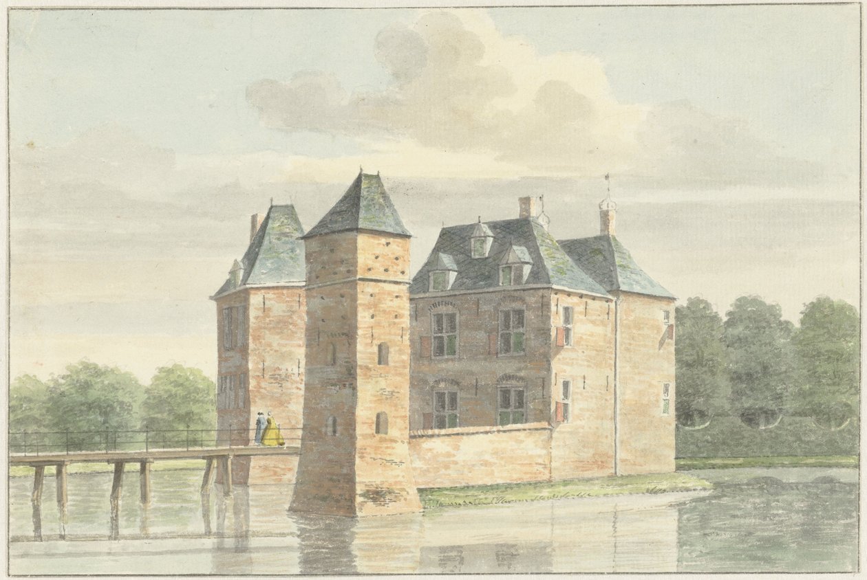 Castello Moersbergen vicino a Doorn da Hendrik de Winter
