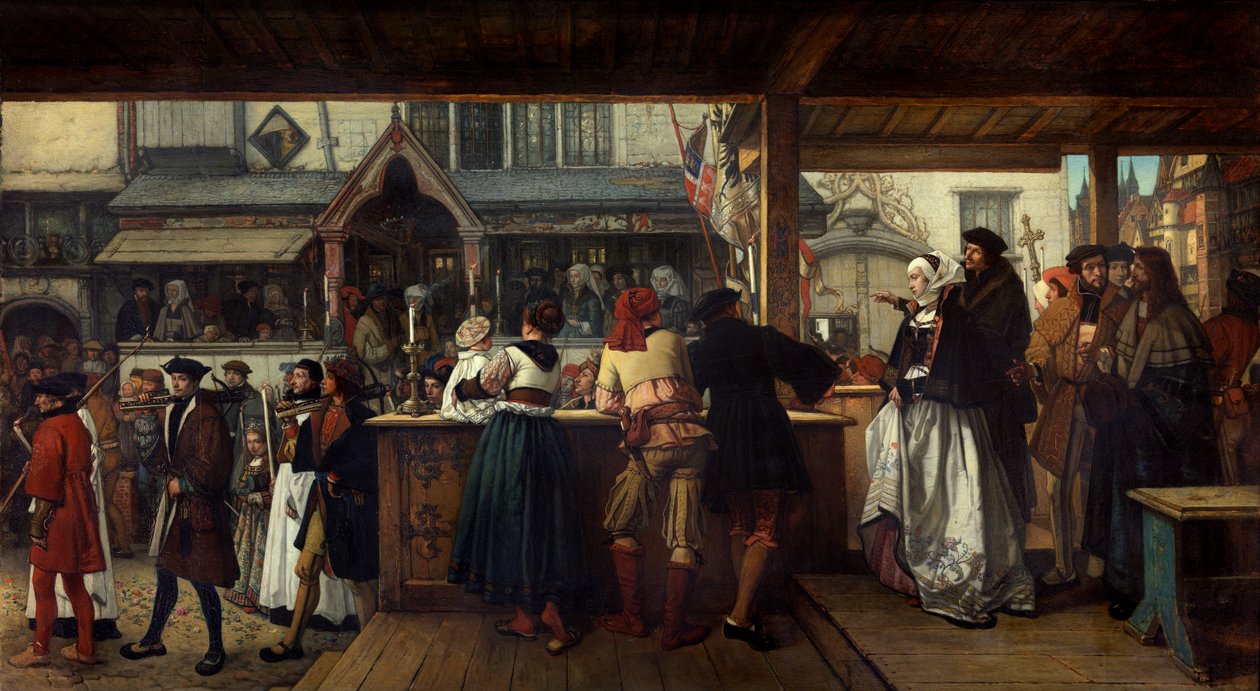 Albrecht Dürer in Visita ad Anversa nel 1520 da Hendrik or Henri Leys