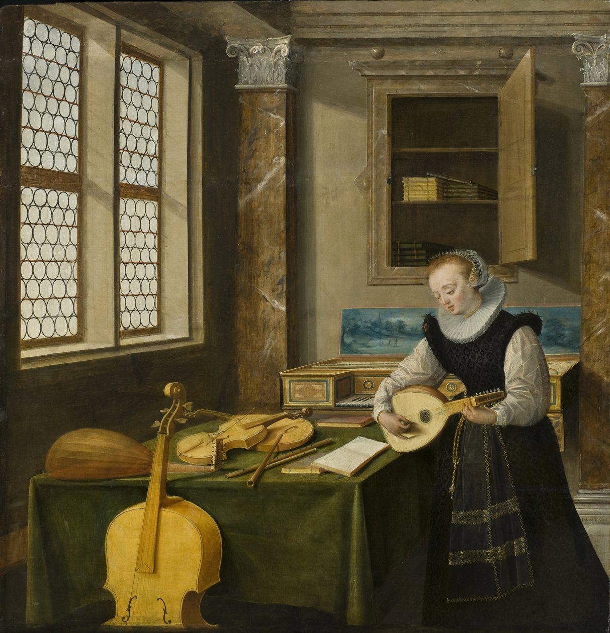 Signora che suona il liuto da Hendrik van (c.1580 1649) Steenwyk