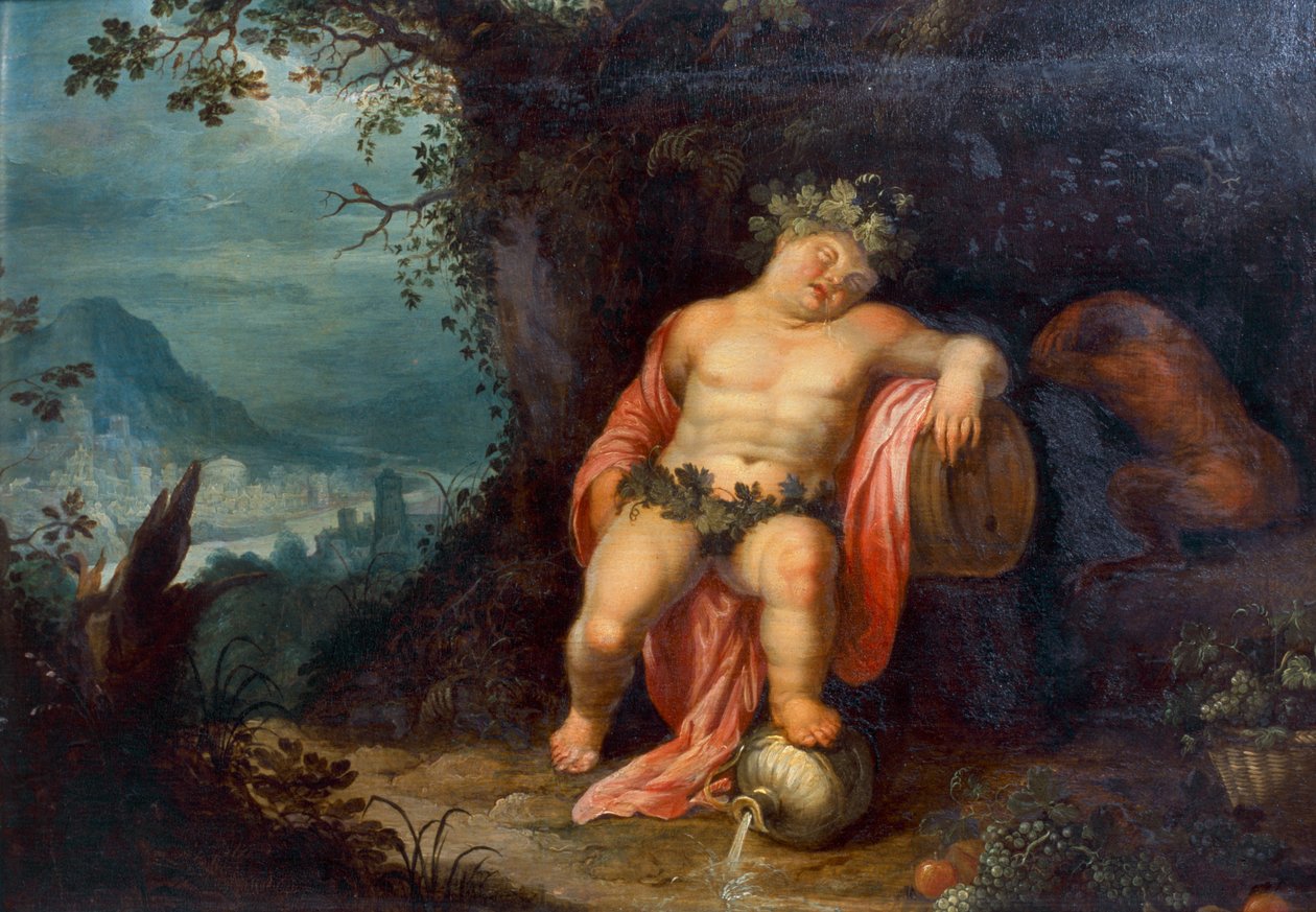 Bacco addormentato da Hendrik van the Elder Balen