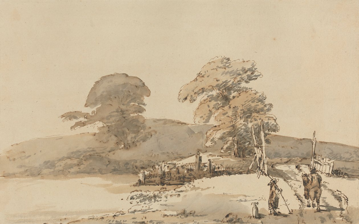 Paesaggio con Ponte da Heneage Finch fourth Earl of Aylesford