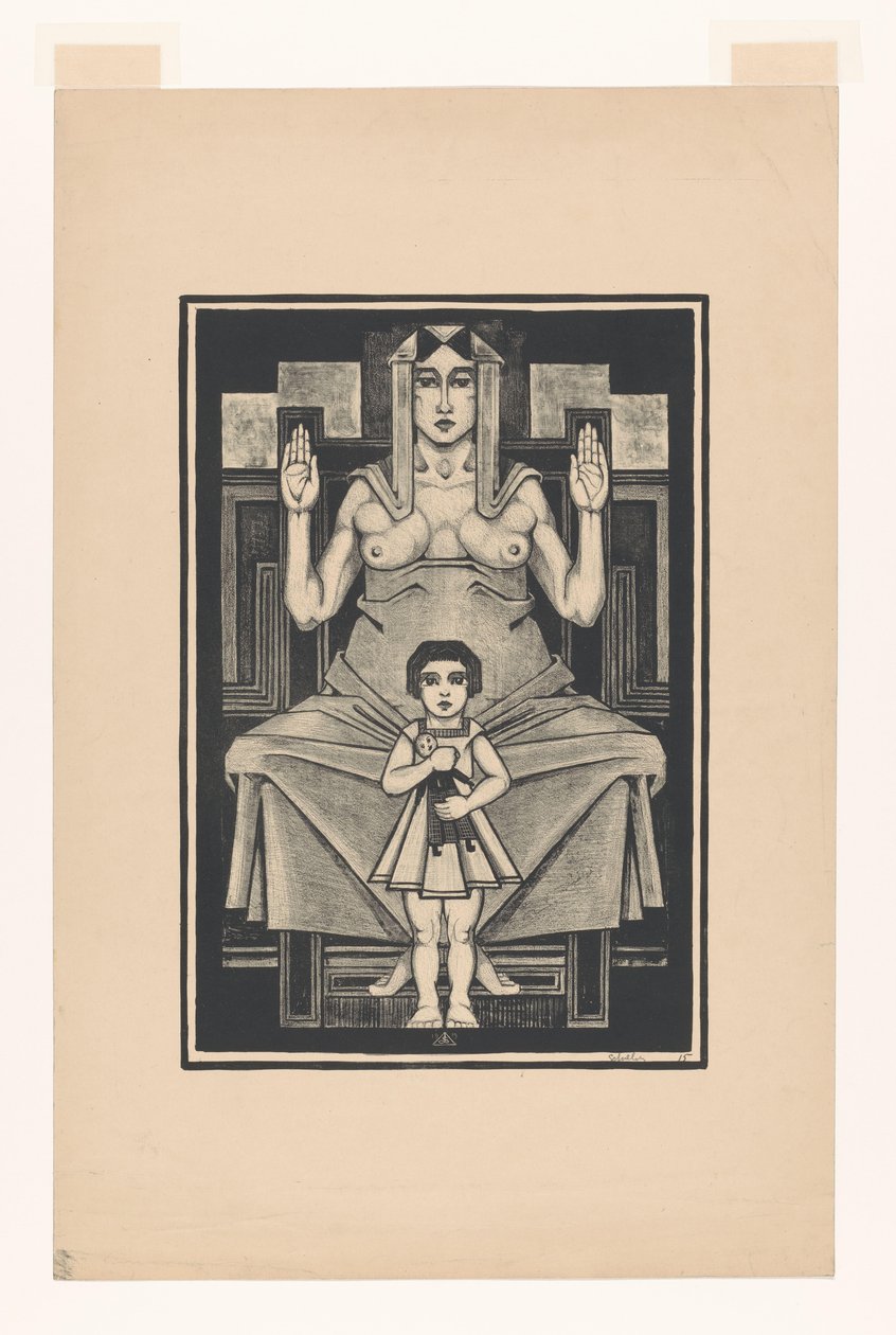 Rappresentazione simbolica: maternità da Henk Schilling (signed by artist)