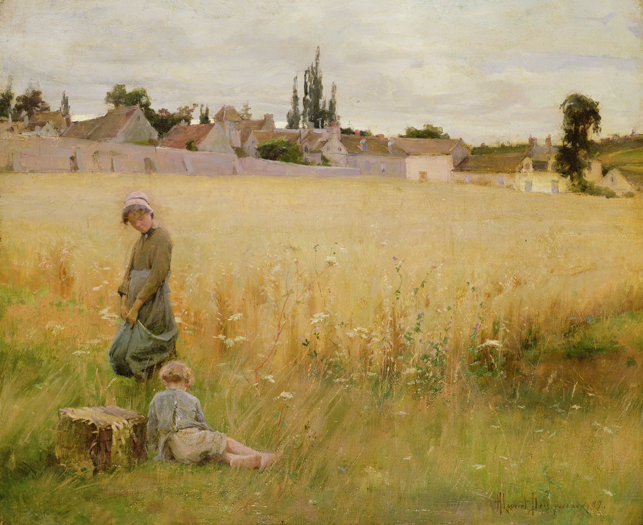Un prato estivo, 1887 da Henri Alphonse Louis Laurent Desrousseaux