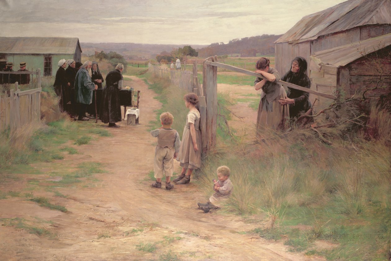 Funerale a Bresse, 1886 da Henri Alphonse Louis Laurent Desrousseaux