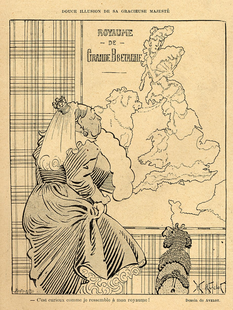 Cartone animato della Regina Vittoria, da 