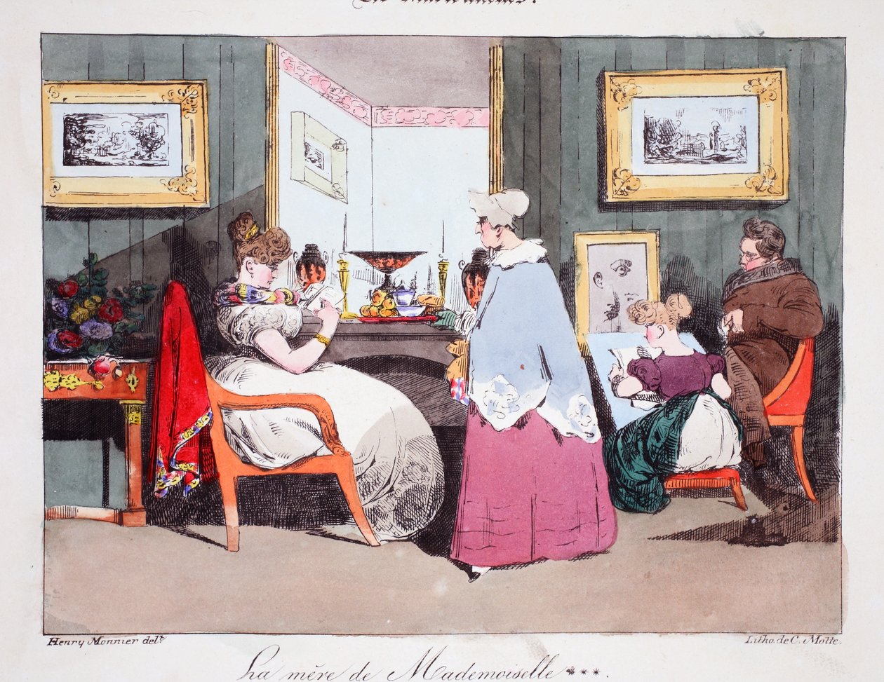 La madre di Mademoiselle, illustrazione da 