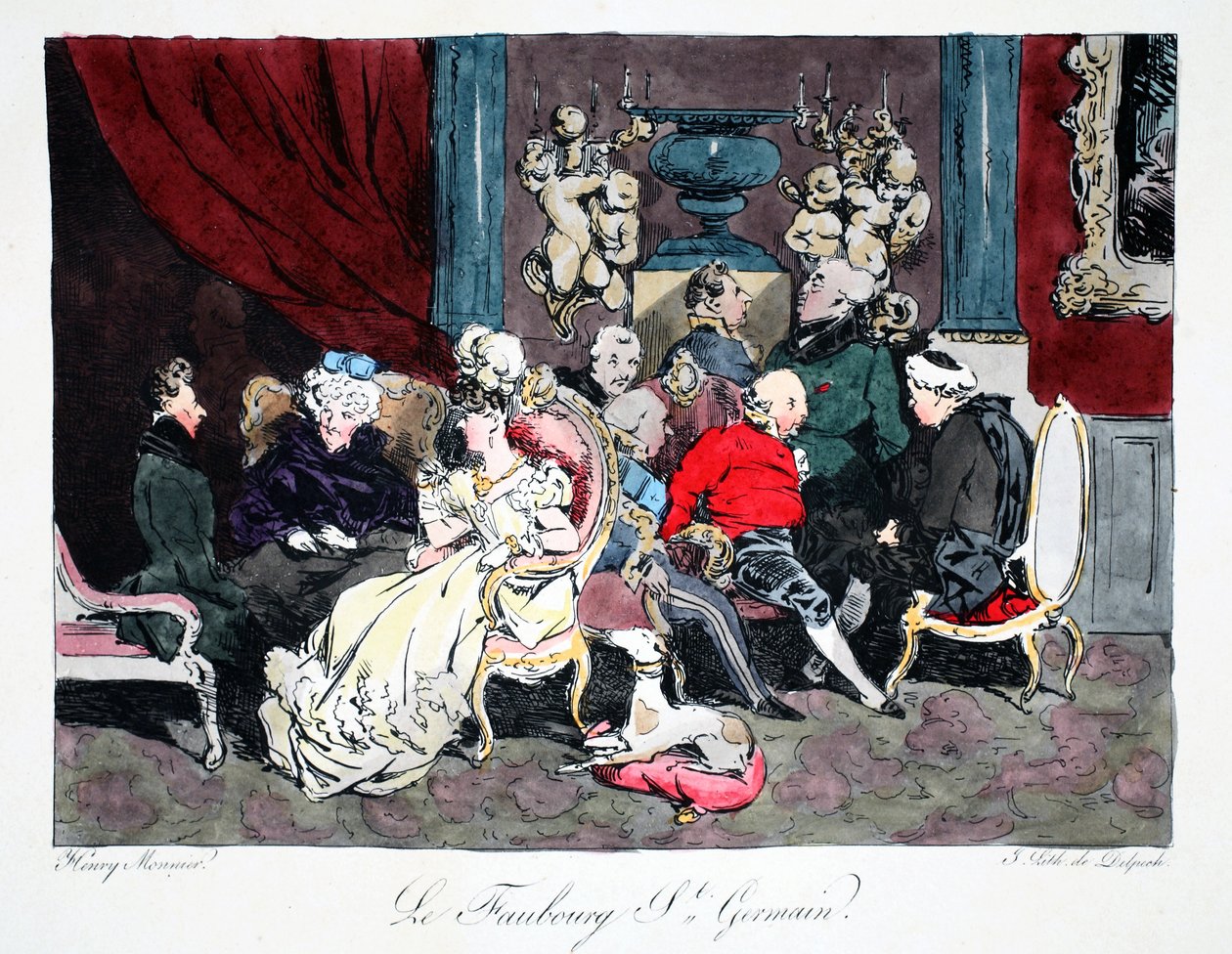 Le Faubourg St. Germain, illustrazione da 