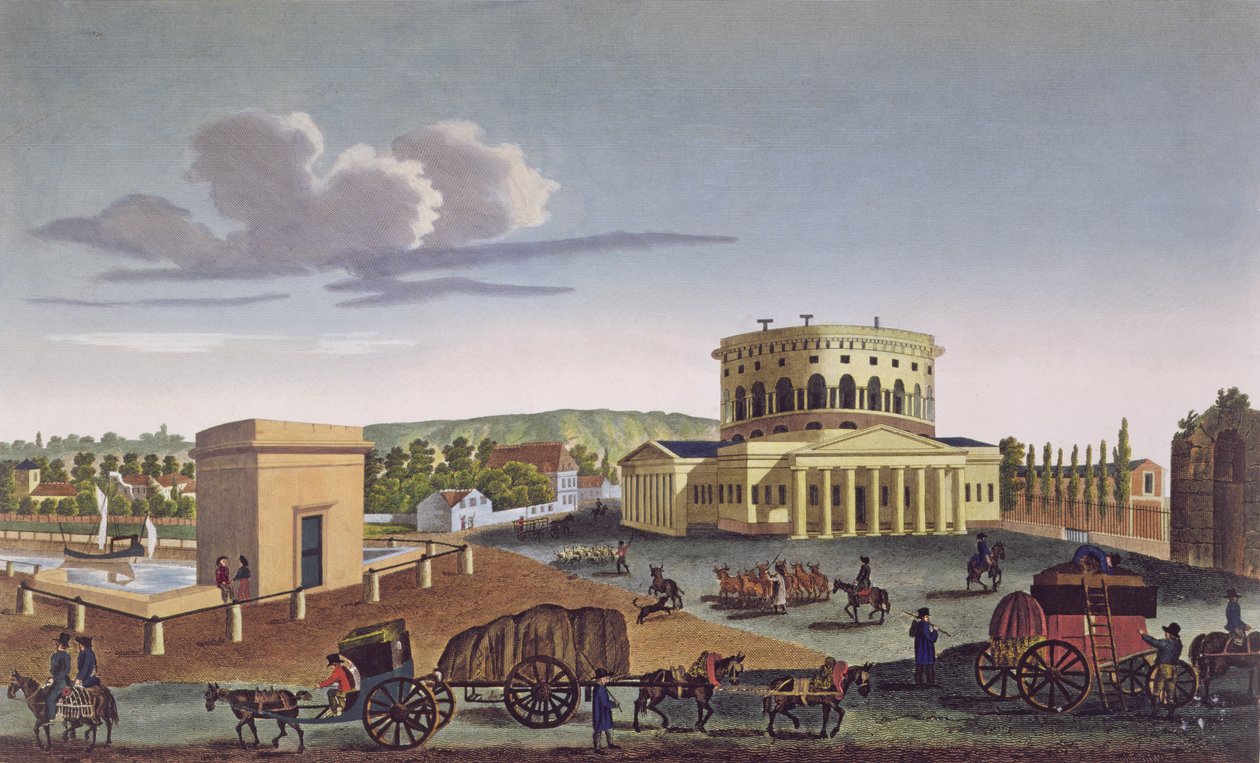La Barriere de la Villette, c.1815-20 da Henri Courvoisier Voisin