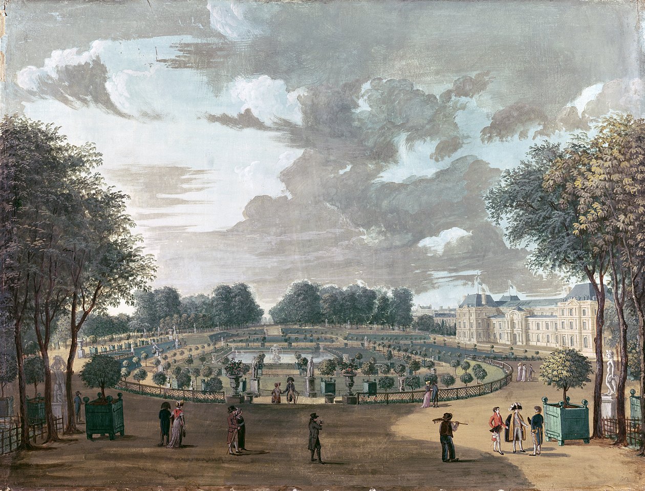 I Giardini del Lussemburgo da Henri Courvoisier Voisin