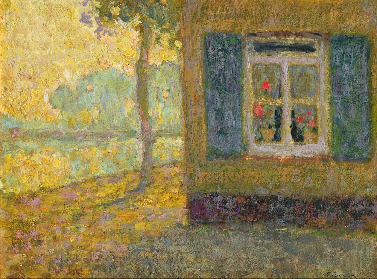 Il sentiero del canale, Gravelines da Henri Eugene Augustin Le Sidaner