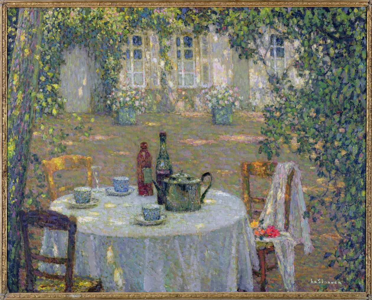 Il Tavolo al Sole nel Giardino, Gerberoy, c.1911 da Henri Eugene Augustin Le Sidaner