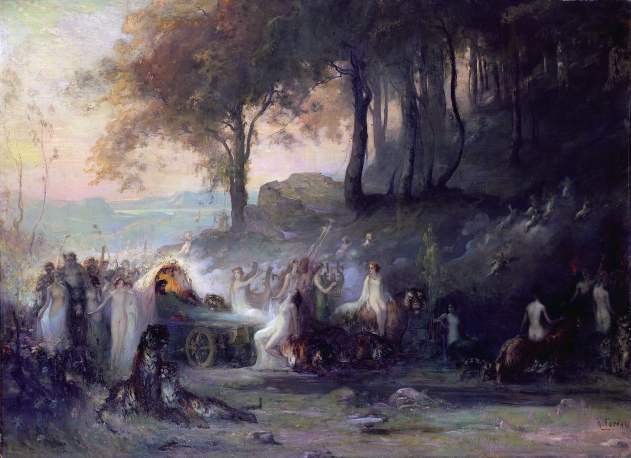 Una processione pagana, 1896 da Henri Foreau