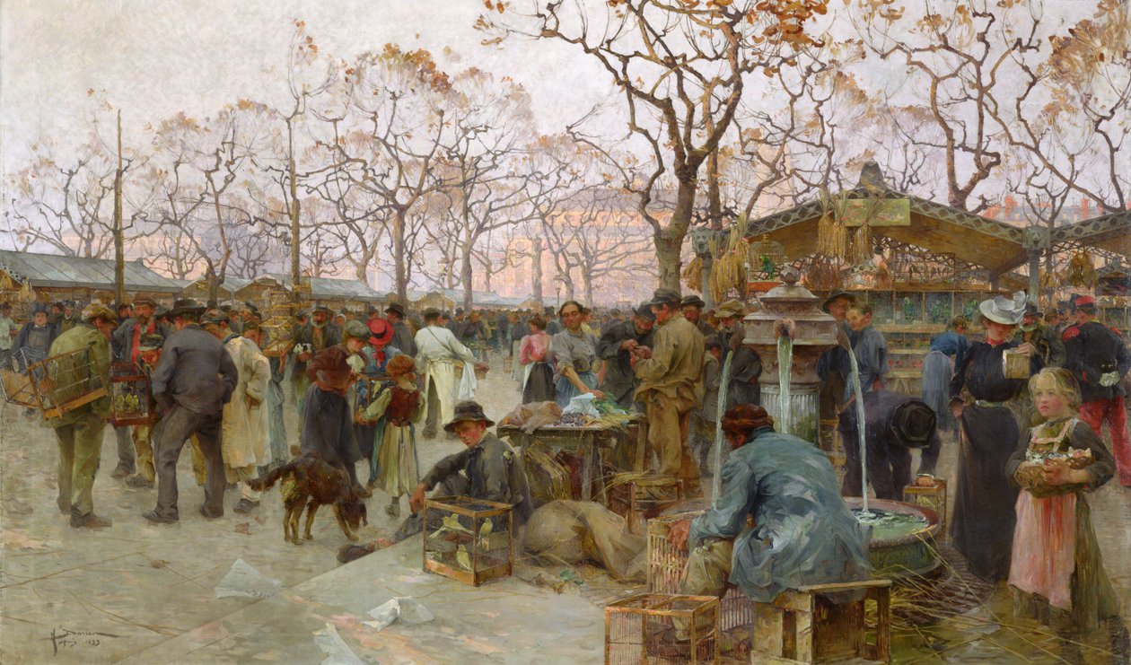 Il Mercato degli Uccelli di Parigi da Henri Gaston Darien
