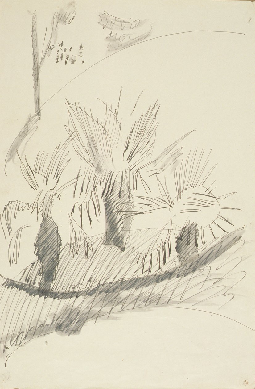 Nei giardini di Kew, 1913 da Henri Gaudier Brzeska