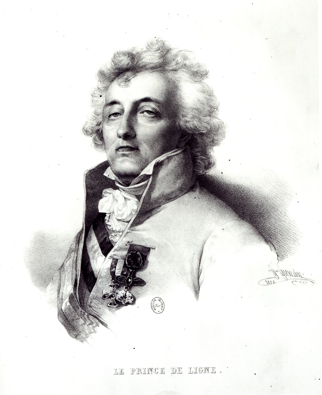 Ritratto del Maresciallo Charles-Joseph (1735-1814) Principe de Ligne da Henri Grevedon