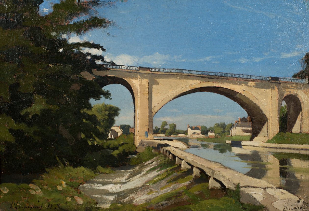 Il ponte ferroviario a Briare da Henri Joseph Harpignies