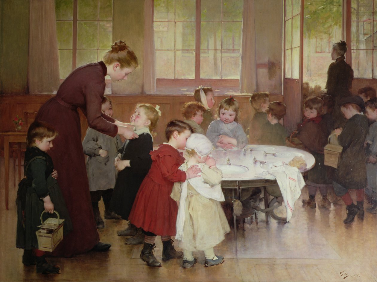 Scuola materna, 1898 da Henri Jules Jean Geoffroy