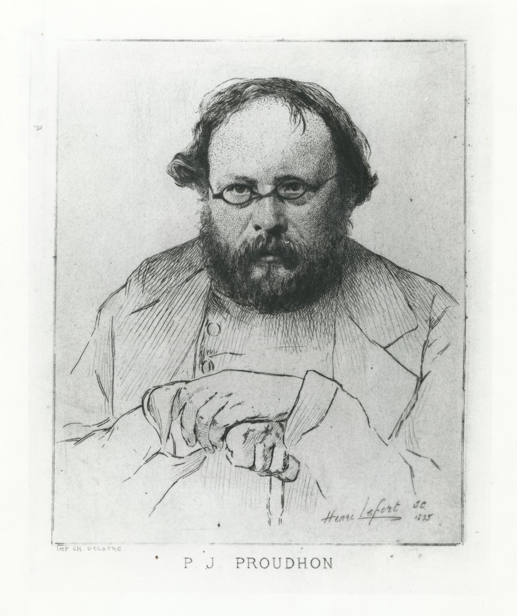 Pierre-Joseph Proudhon, 1895 da Henri Lefort