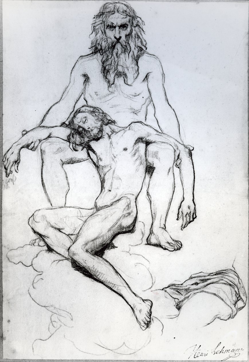 Dio Padre e Dio Figlio da Henri Lehmann