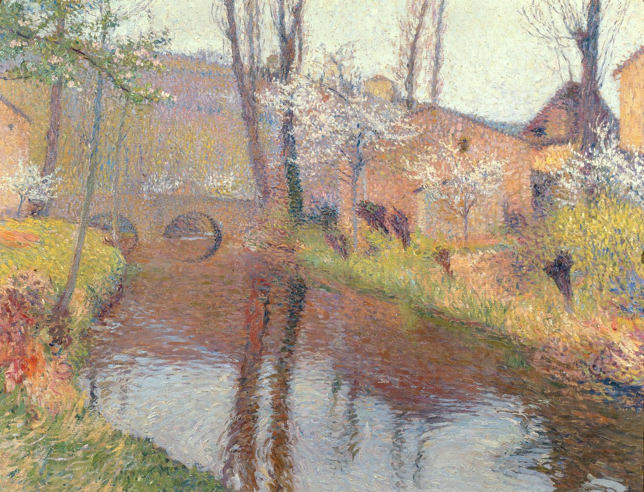 Paesaggio con ponte da Henri Martin