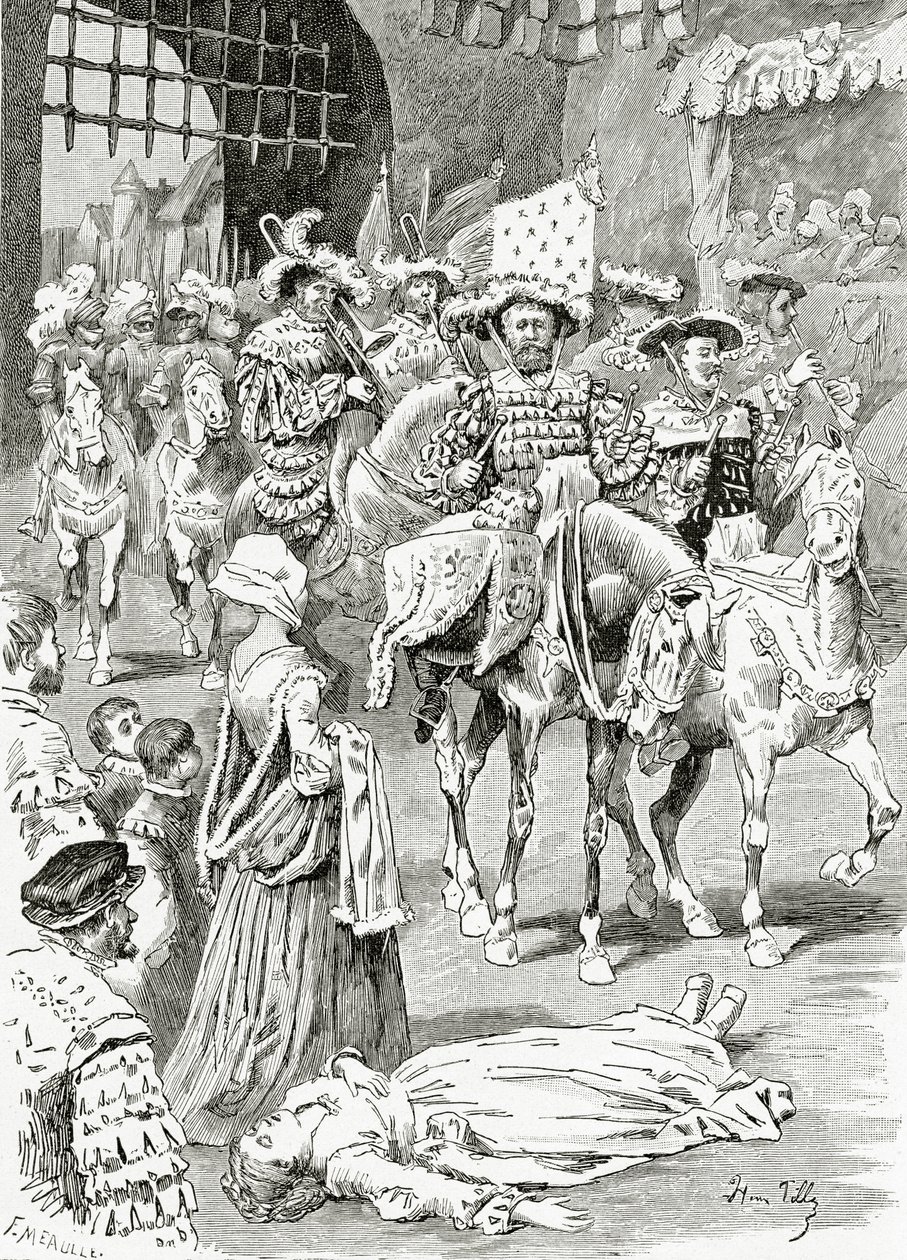 La fidanzata del tamburino, XIX secolo da Henri Pille