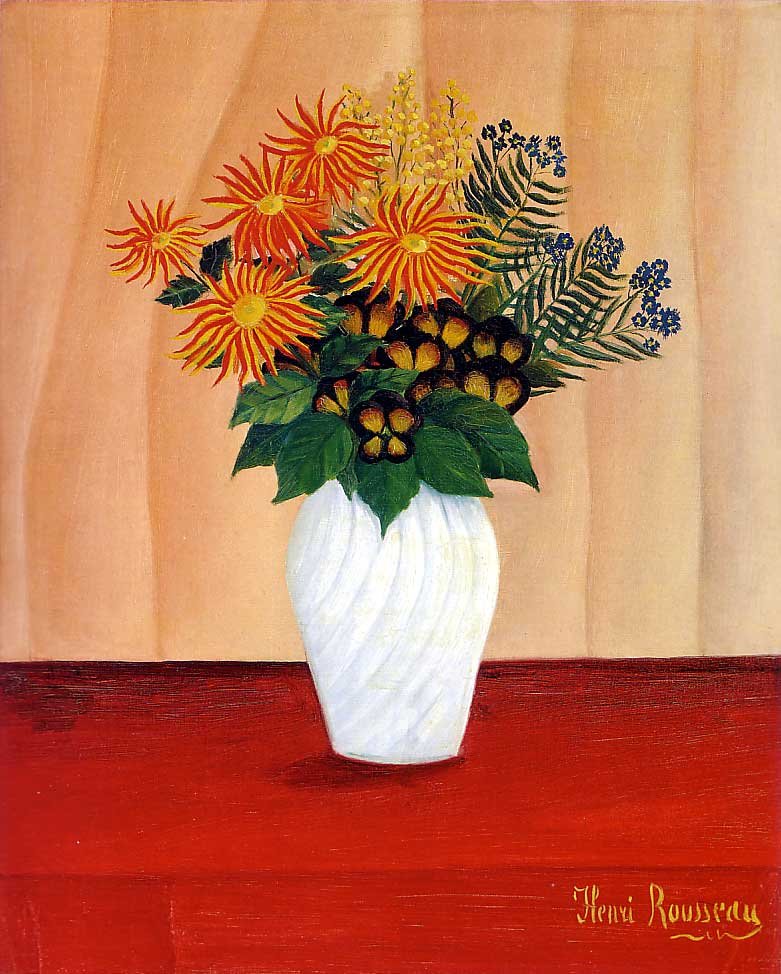 Mazzo di fiori da Henri Rousseau