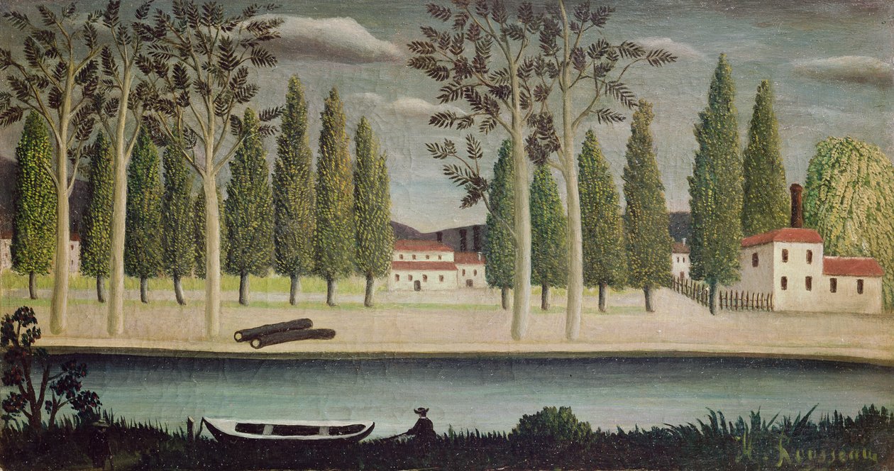 Lungo il fiume, c.1890 da Henri Rousseau