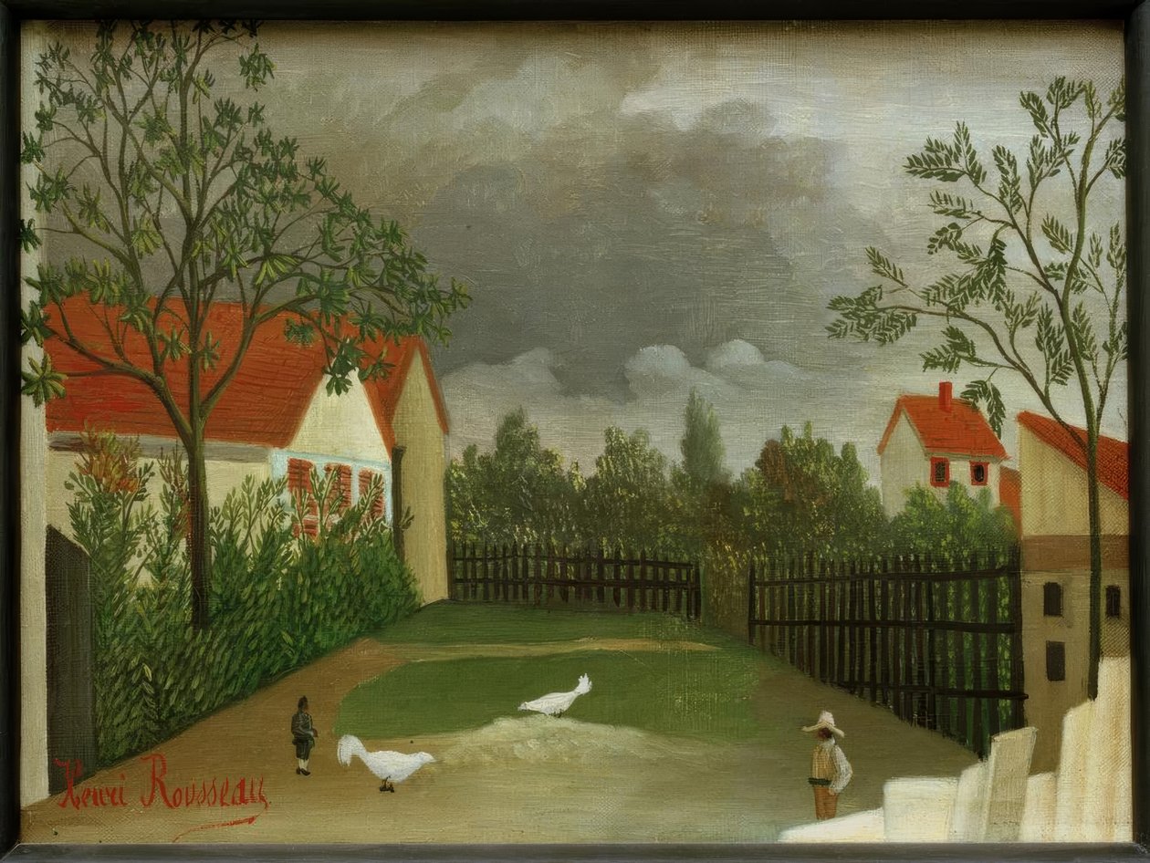 Il cortile da Henri Rousseau