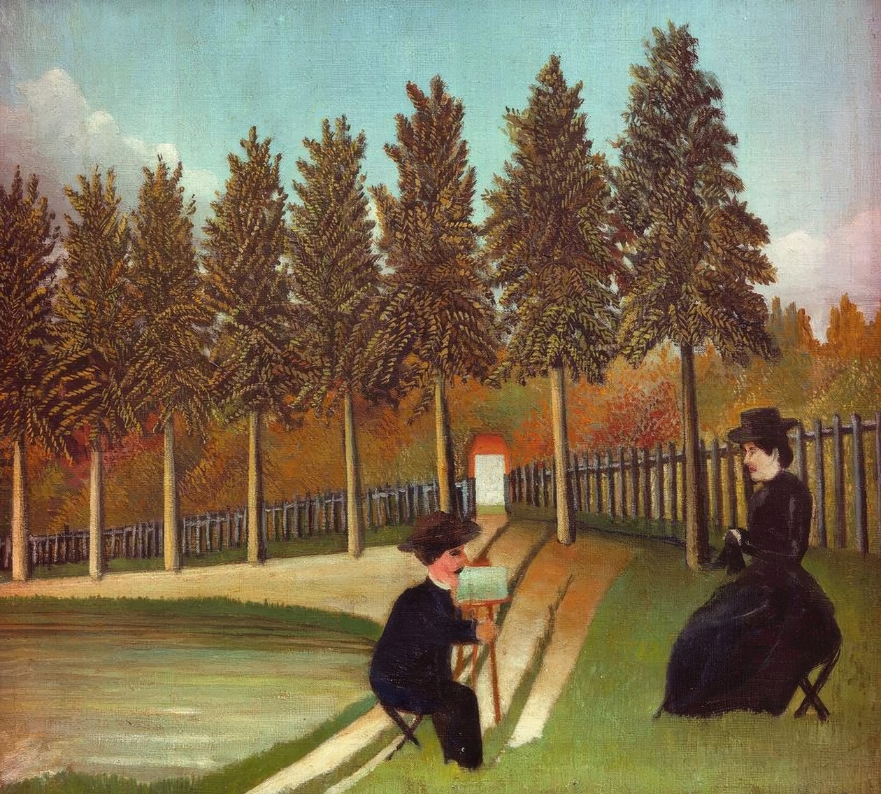 Il pittore e sua moglie da Henri Rousseau