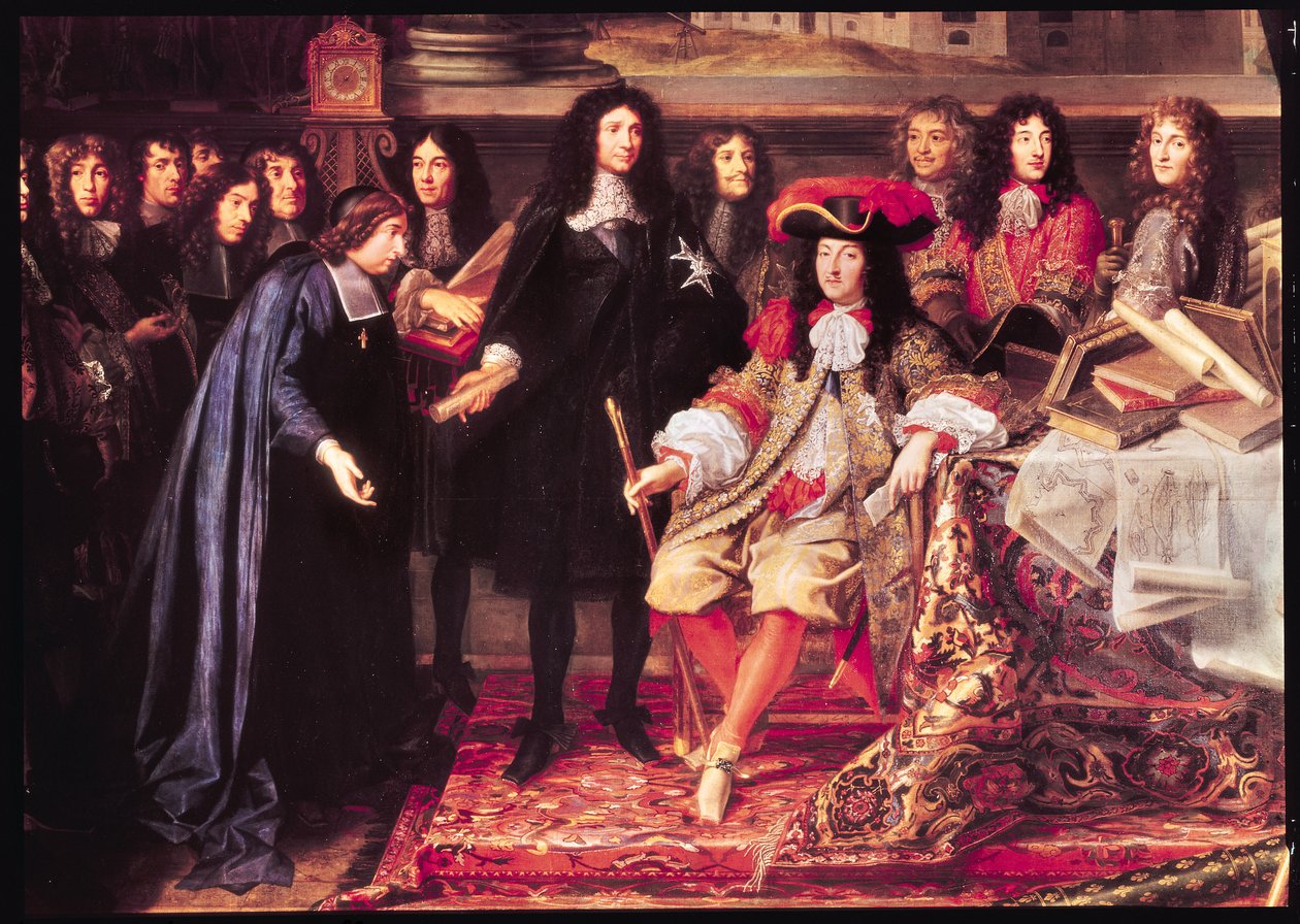 Jean-Baptiste Colbert presenta i membri dell