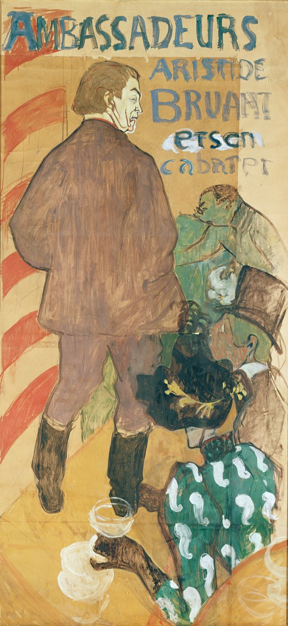 Ambassadeurs, Aristide Bruant e il suo cabaret da Henri de Toulouse Lautrec